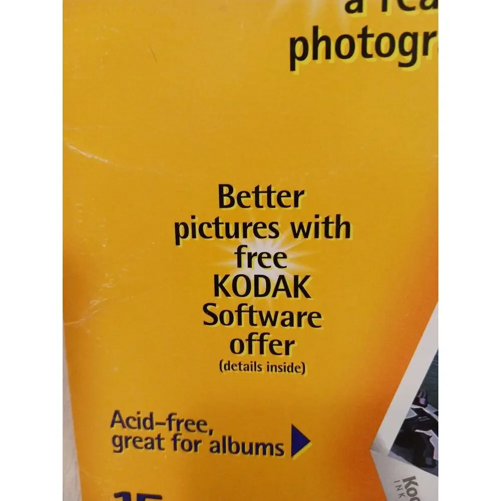 KODAK PREMIUM PICTURE PAPER‎ 8.5X11 HIGH GLOSS HEAVY WEIGHT 4 Sheets in Package